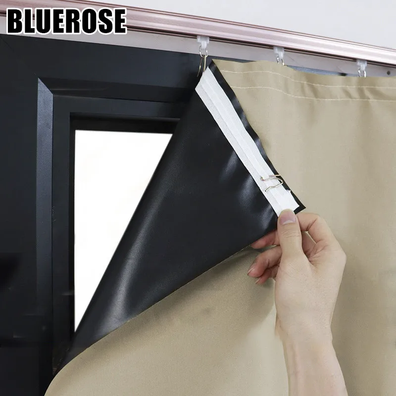 1 PC 99% Blackout Sunshade Curtains Room Darkening Blackout Curtains for Bedroom Dining Room Living Room Kitchen Balcony Garden