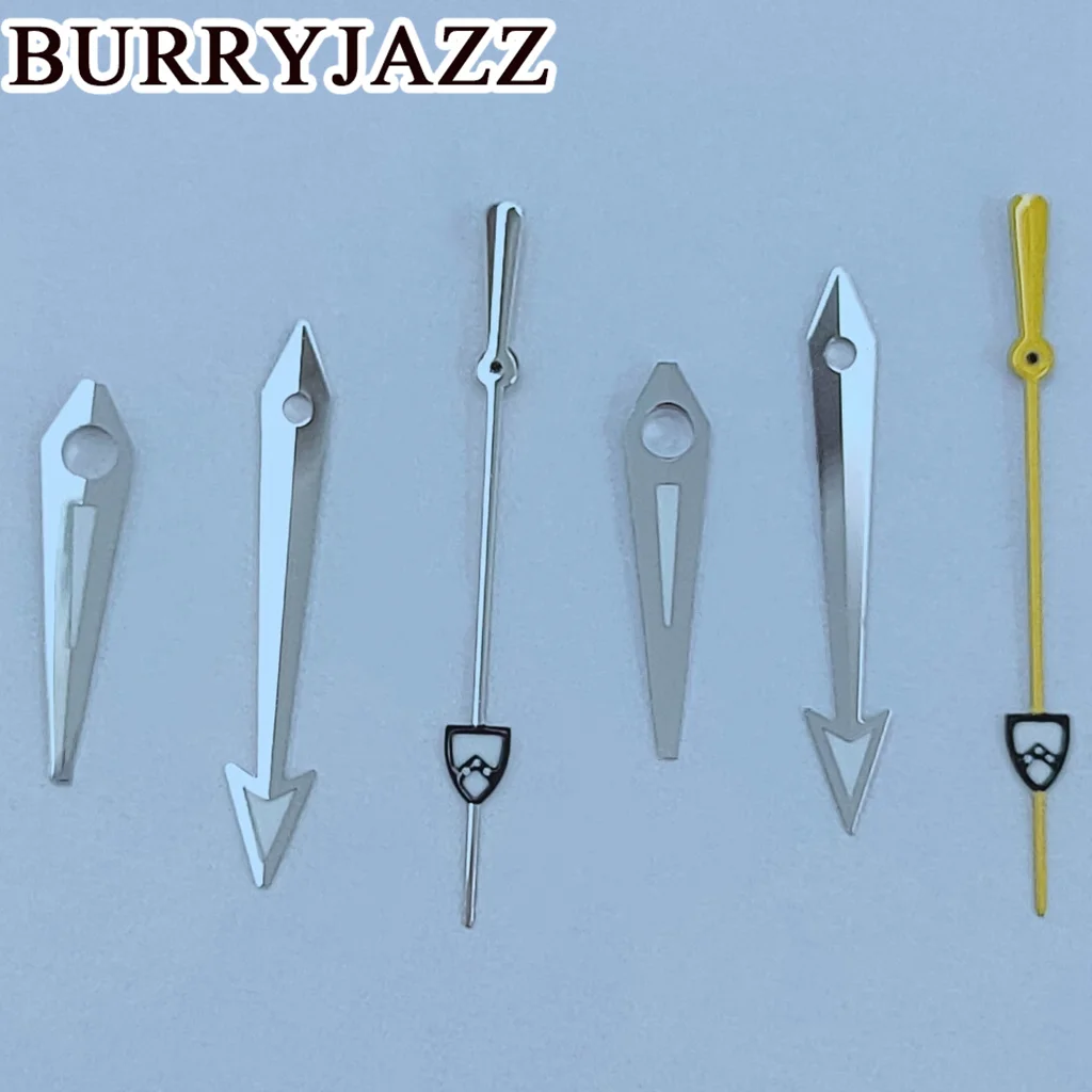 BURRYJAZZ NH35 NH36 NH38 7S26 7S36 4R35 4R36 Watch Hands Silver Yellow Hands Green Luminous