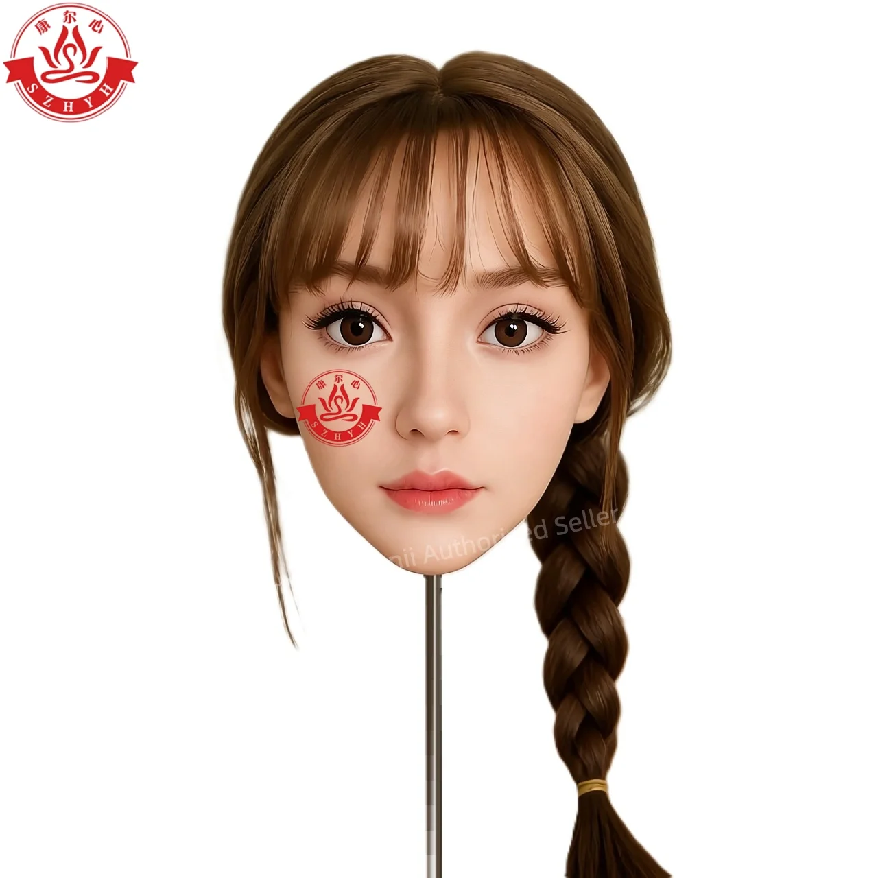 

Wonanii Food Grade Silicone Big Head HYH-SHB-XB-0151, M16 Interface Close Mouth, Makeup Practice, Hairstyle Design, Photography