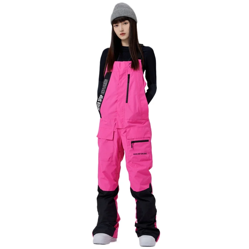 Trendy Overalls Ski Pants Women's Snowboard Double Board Windproof Waterproof Warm Breathable Outdoor Men's Ski Equipment