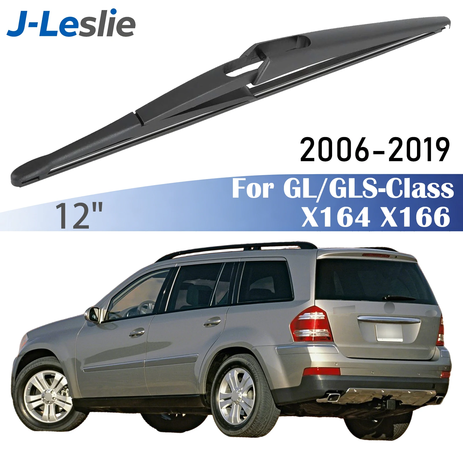 

12-дюймовая задняя щетка стеклоочистителя для Mercedes-Benz GL-Class GLS-Class X164 X166 2006-2019, щетки стеклоочистителей, дождевые задний заднего дворников стеклоомывателя дворники лобового стекла омыватель