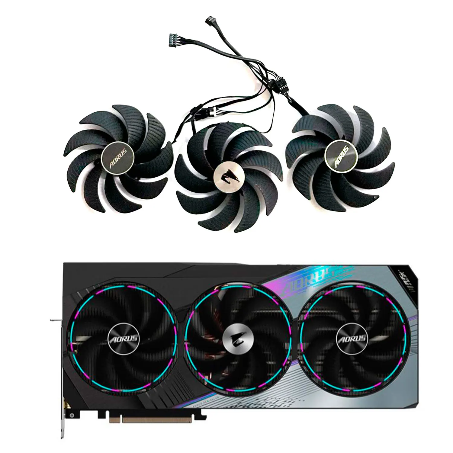 

Original PLD10020B12H 105MM RTX4090 4080 GPU fan for Gigabyte AORUS GeForce RTX 4090 4080 4070 Ti MASTER cooling fan