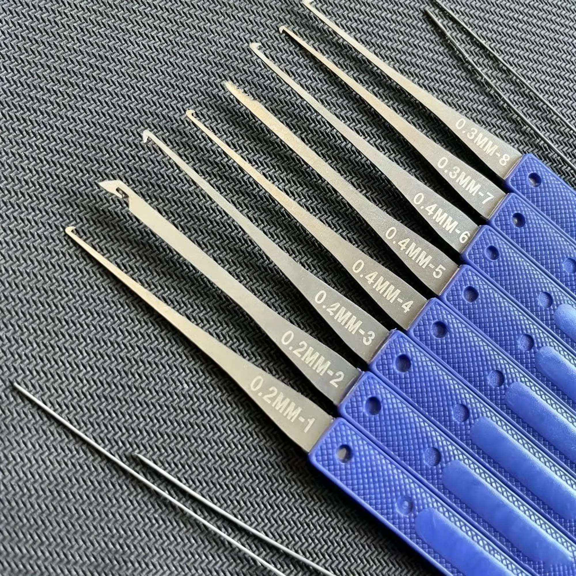 12Pcs Professional Key Extractor Set Stainless Steel Key Removal Hook Tool Kit for Home Door And Padlock Repair
