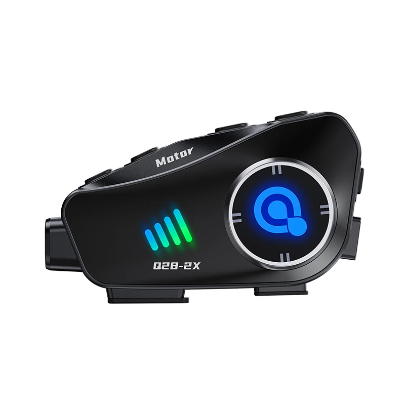 

Q28 2X Camera Intercom All-in-one Motorcycle Helmet Intercom Headset Video Recorder HD1080P