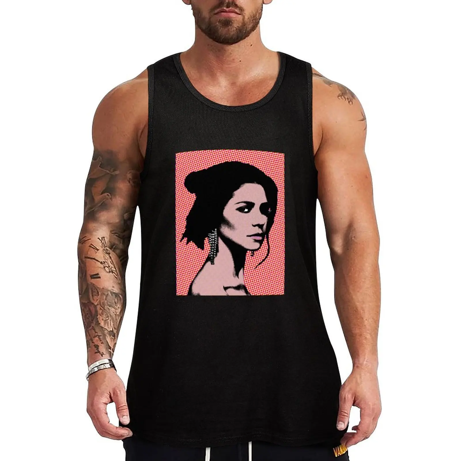 

Marina pop art Tank Top gym shirt men gym clothes man Men's clothes sleeveless gym shirt man fitness
