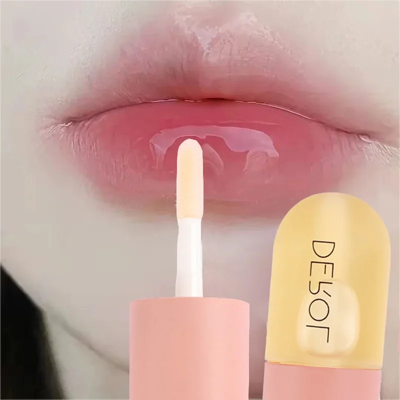 Instantâneo Volumising Lip Gloss, Reparação, Reduzir Lip Lines Fine, Máscara, Longa Duração, Transparente, Hidratante, Cuidado, Óleo Lip, Enhancer