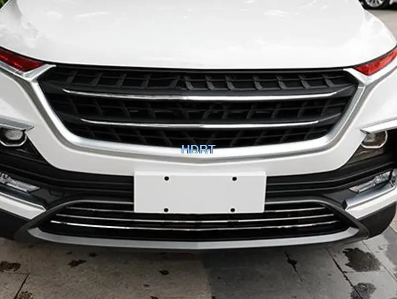 For Wuling SGMW Baojun 530 Almaz 2018 + Car Front Grill Middle Net Moulding Decoration Cover Trim Strip Car Styling Accessories