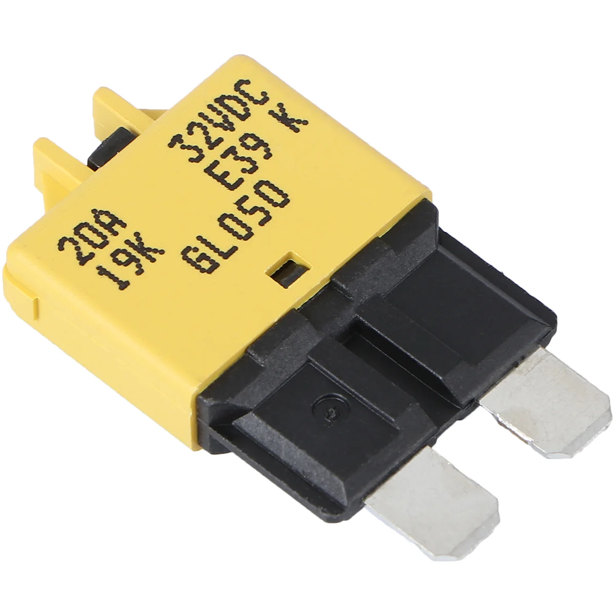 20A 28V DC Circuit Breaker Trip Standard Fuse Manual Reset (Yellow) resettable fuse mini breaker fuse