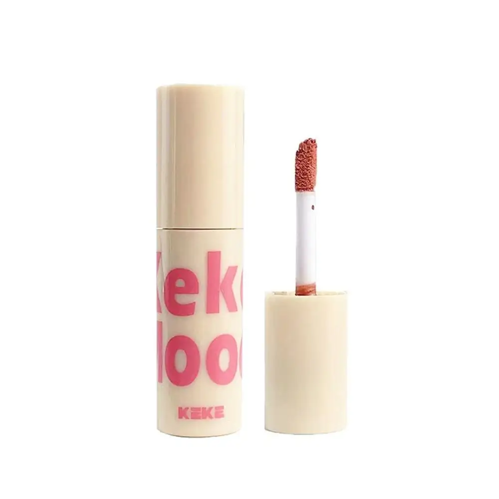 Lip Beauty Lasting Glaze, brilho labial branco, batom sexy de textura de neblina macia, cosméticos não desbotados