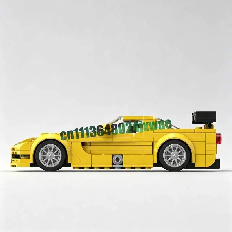 321Pcs American Le Mans GTS Racing Car Moc Model Custom Puzzle Vehicle Diy Creative Assembly Building Blocks Toy Collection Gift