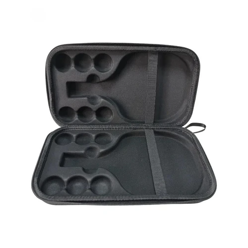 Imagen 2 del producto Funda dura para raqueta de tenis de mesa, bolsa de almacenamiento EVA a prueba de golpes y resistente al desgaste, bolsa de almacenamiento portátil para tenis de mesa