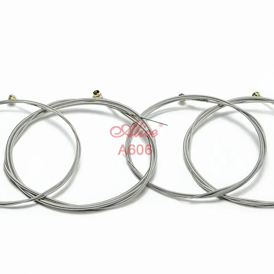 Alice A646 Multi-Nano Coating Electric Bass Strings Set 4 Strings Hexagonal Core White Nickel Alloy Winding 040-95/045-105