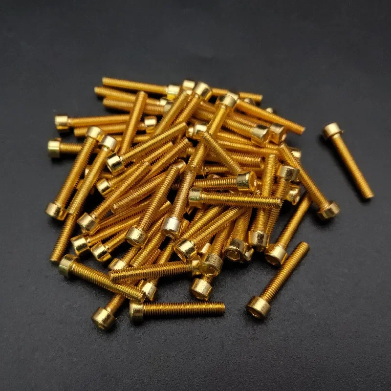 100pcs Electric Guitar Humbucker Pickup Polepiece Hexagon Magnet Screws Rods 18mm Length 3mm Diameter Black/Gold/Chrome/Nickel
