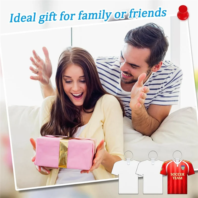 A32Z-120PCS Sublimatie Sleutelhanger Blanks Dubbelzijdig Warmteoverdracht Blanks MDF Sleutelhangers Voetbal Sublimatie Sleutelhanger Blanks