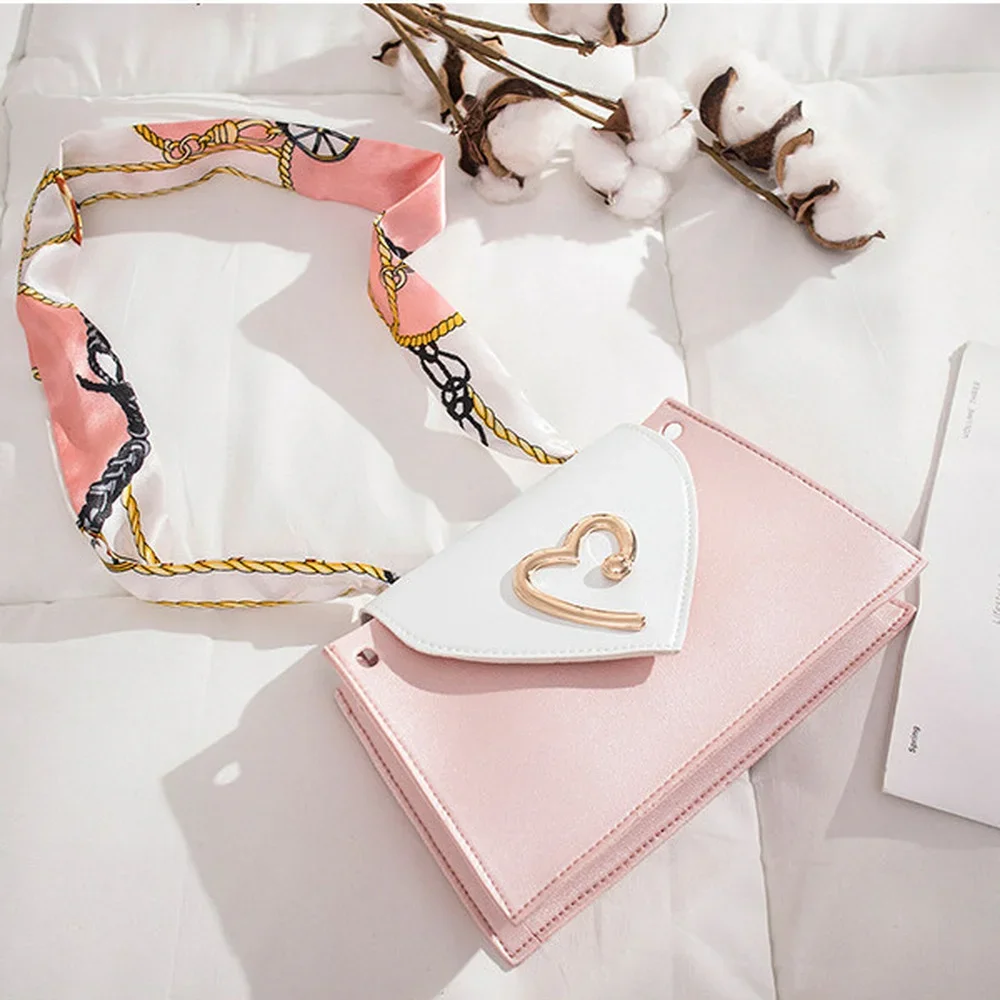 

Autumn and Winter Contrast Handheld Silk Scarf Bag Single Shoulder Bag Oblique Straddle Bag Mobile Phone Zero Wallet