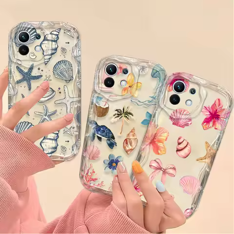 Colorful Marine Organism Phone Case For Oppo A6x F31 A6 A5 A3x A60 A79 A78 A98 A58 A38 A18 A57 A76 A17 A55 Pro 4G 5G Soft TPU