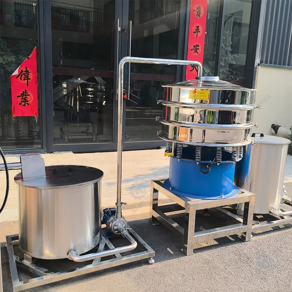Automatic Powder Sifter Machine Small Vibrating Sieve 100 Mesh Long Service Life Electric Sieving Equipment for