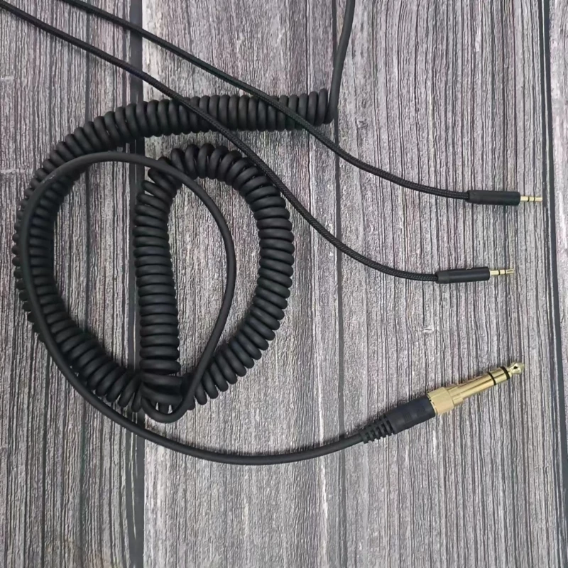 Q1W2 كابل طويل الأمد 3.5 مم إلى 2 × 2.5 مم لـ SolRepublic MasterTracks HDV8 V10