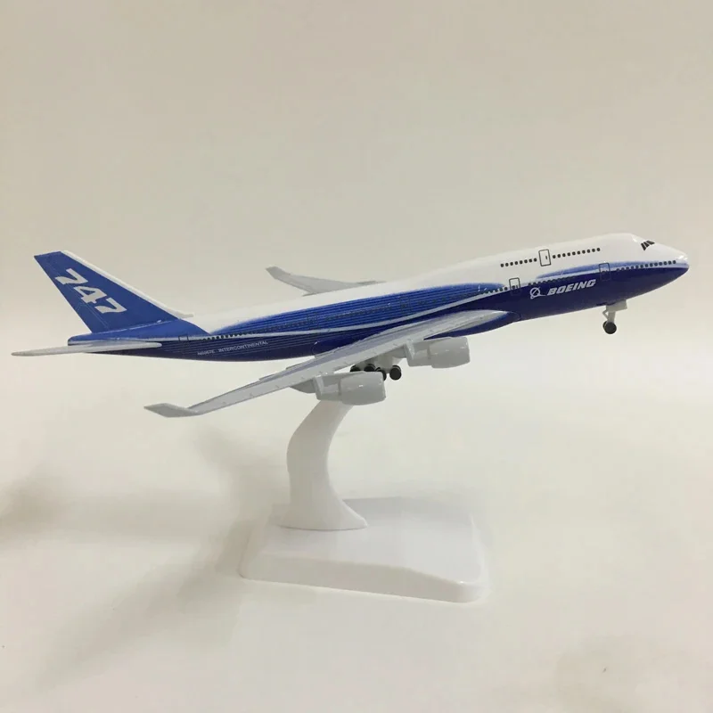 B747 Prototype 20CM Die-cast Metal Airplane Model 747 Alloy for Adult Model Plane with Stand  Aviation Enthusiasts Gifts Desktop