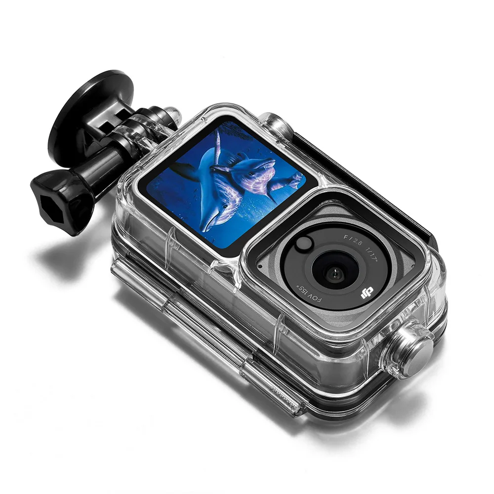 Waterproof Housing Case for DJI Action 2 Diving Protective Shell Underwater Dive Cover for DJI Action 2 Accessories