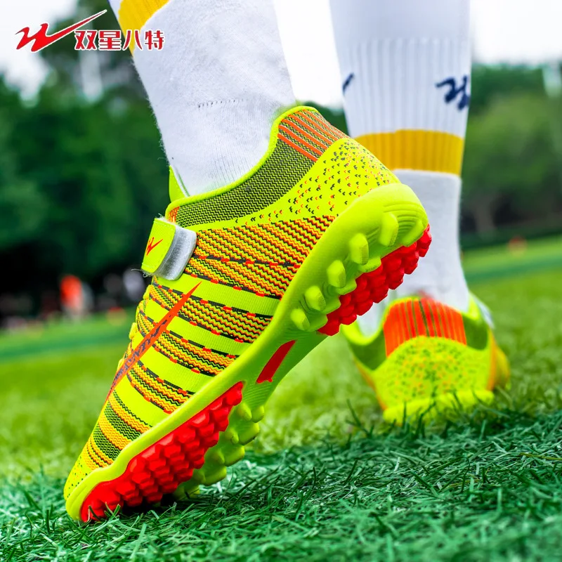 

High Quality Teenagers Soccer Shoes Turf Cleats Breathable Anti Slip Comfortable for Artificial Grass Training Competition