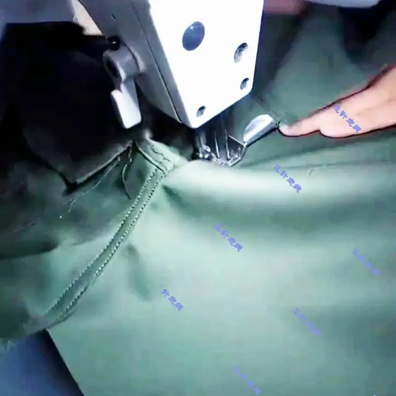 Double Needle Lock Chain Sewing Machine Upper Sleeve Large Body Joint Stitching Slide Hemmer Buried Clamping Tool