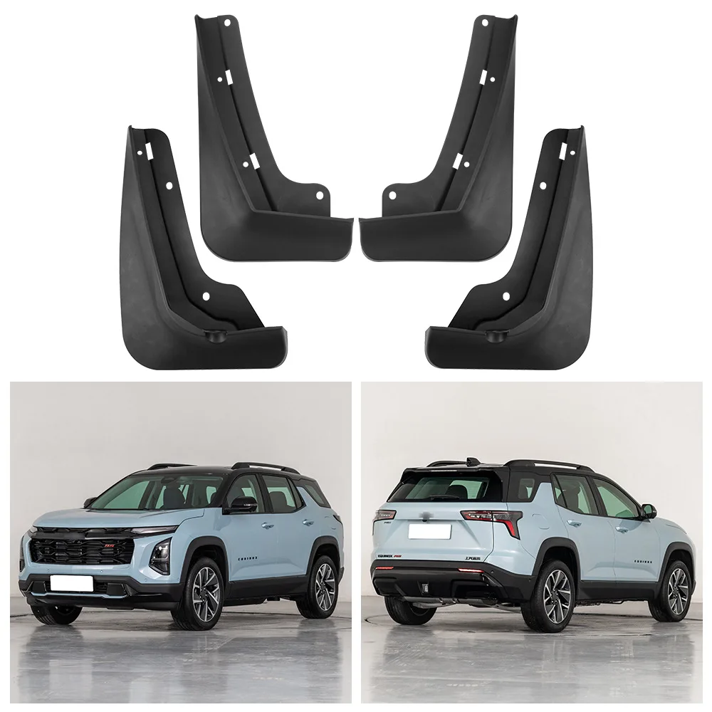 لسيارة شيفروليه إكسبلورر إكوينوكس بلس 2024 واقي الطين لإطارات السيارة، غطاء واقي من الطين الأمامي والخلفي واقيات الرذاذ ملحقات السيارة