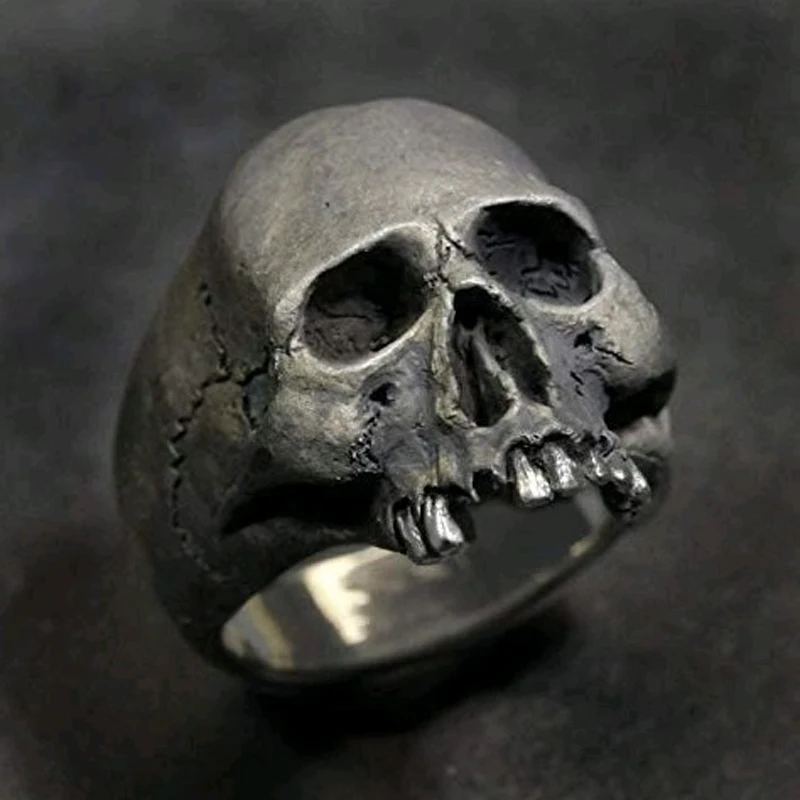 Hot selling jewelry, skull ring, men\'s rock Gothic punk jewelry ring, men\'s gift