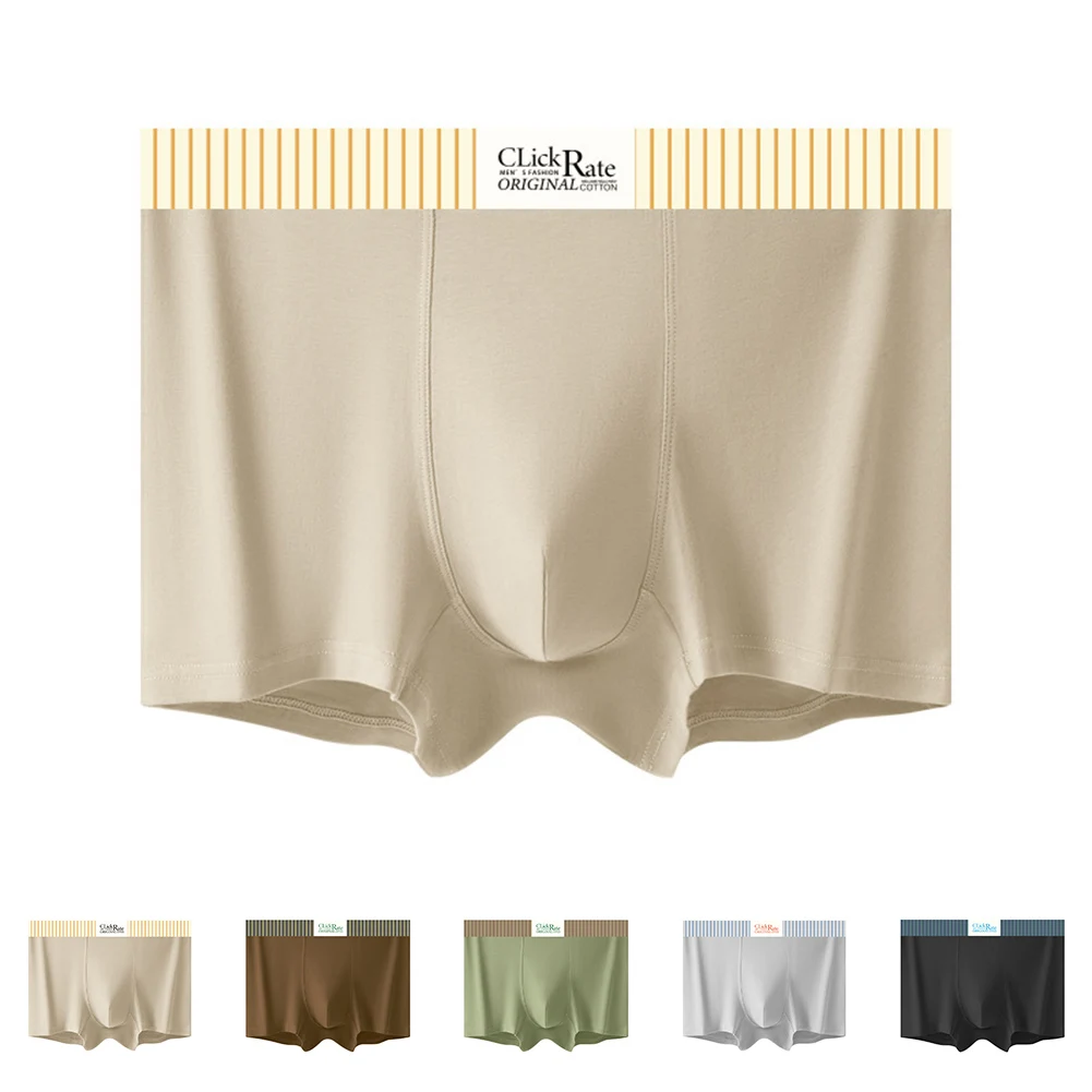 

Casual Wear Gym Wear Breathable Crotch Trunks Classic Style Men's Underwear 90 Cotton Fabric Breathable Material