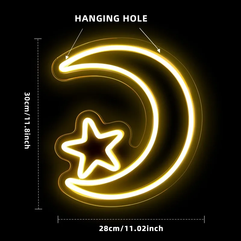 Shhh letrero de neón Led, lámpara Shhh para decoración de pared, brillo ajustable, luz nocturna, alimentado por USB para dormitorio, fiesta, regalo de cumpleaños