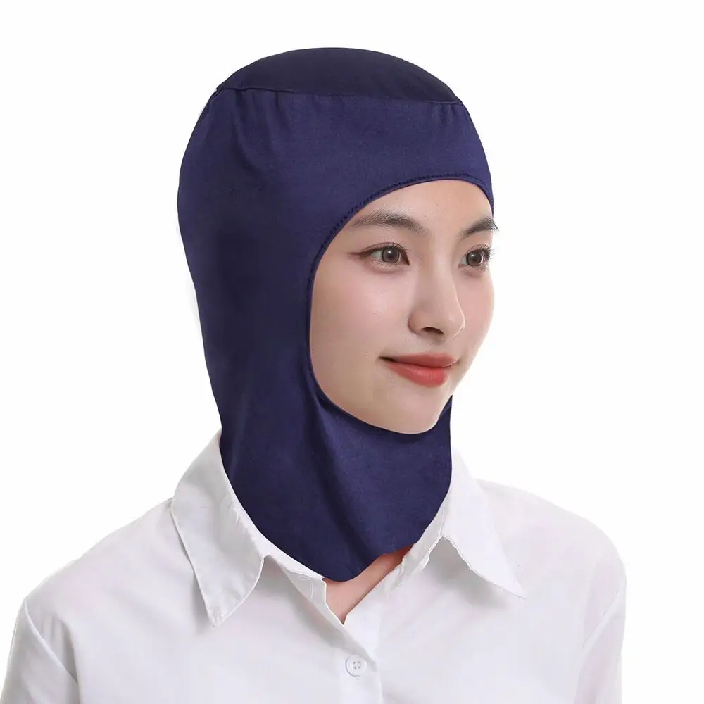 New Elastic Dust Proof Cap Breathable Neck Protector Work Hat Solid Color Balaclava Workshop