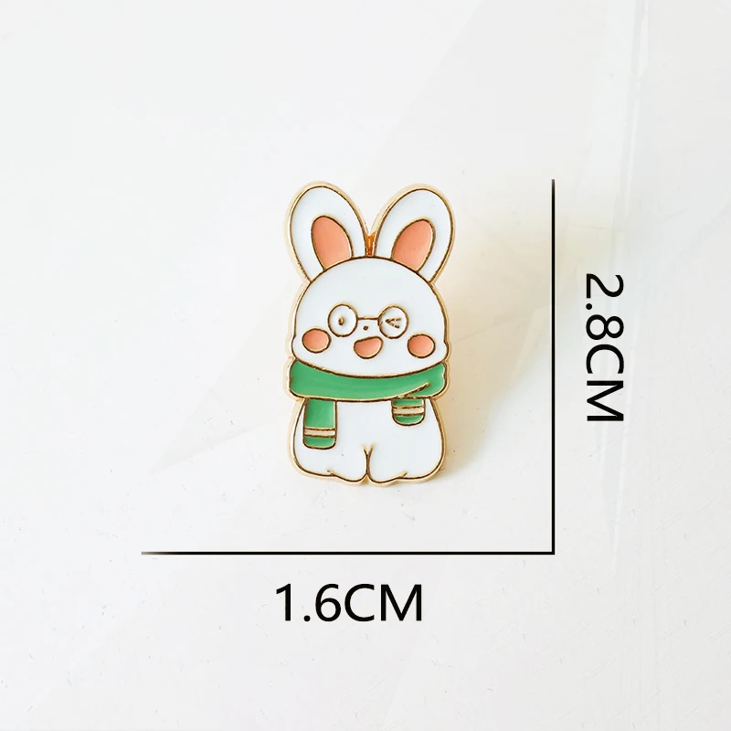 badge cute and sweet girl sweater corsage clothes backpack Rabbit Pin cartoon kiss rabbit