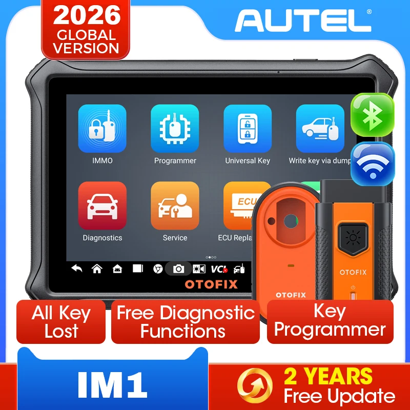 OTOFIX IM1 XP1 Por Automotive Key FOB Programming Tool Immobilizer Programmer Diagnostic Tool Full System Scanner 2 Year Update