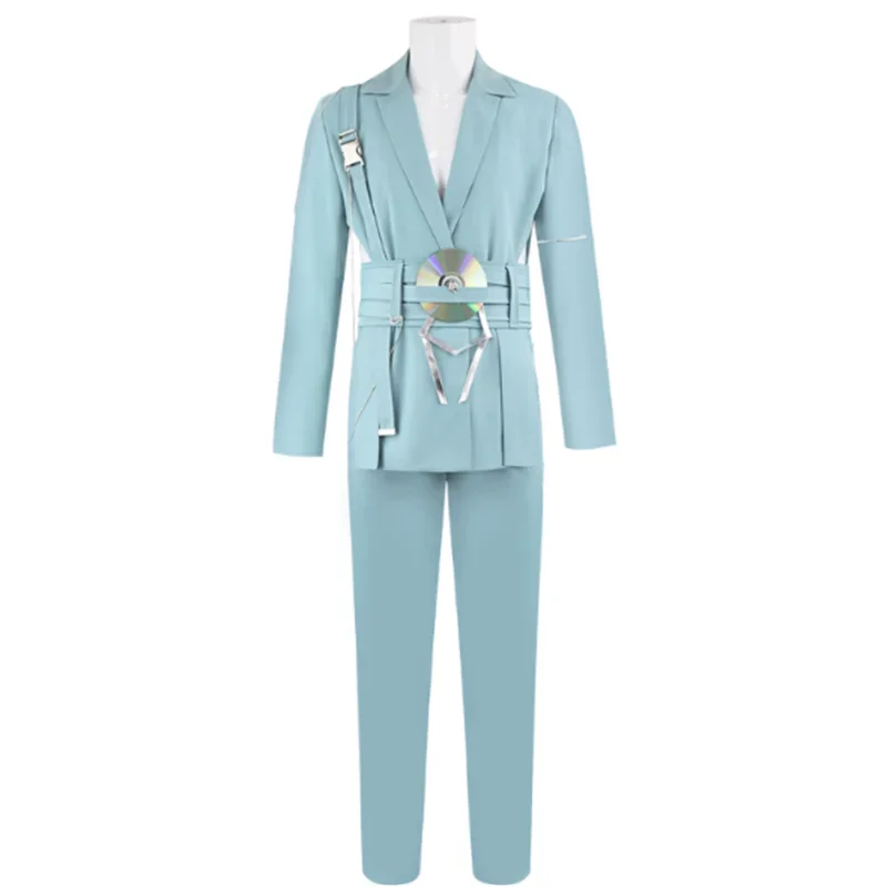 Nuovo Anime Alien Stage Luka R7 Cosplay Costume adulto unisex Cantante Uniforme Cappotto Pantaloni Set completo Accessori Abiti Abiti di carnevale