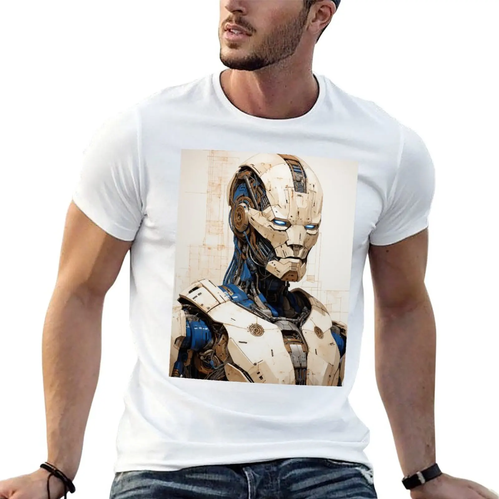 Evil cyborg model E012C T-Shirt funny t shirts cotton man t shirts for men T-Shirt