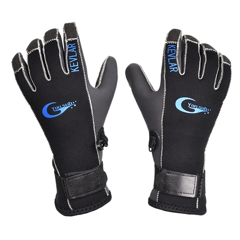 

Top!-Yon Sub 3MM Diving Gloves Comfortable Non-Slip Warm Wear-Resistant Hand Guard Anti-Needle Anti-Stab Diving Gloves