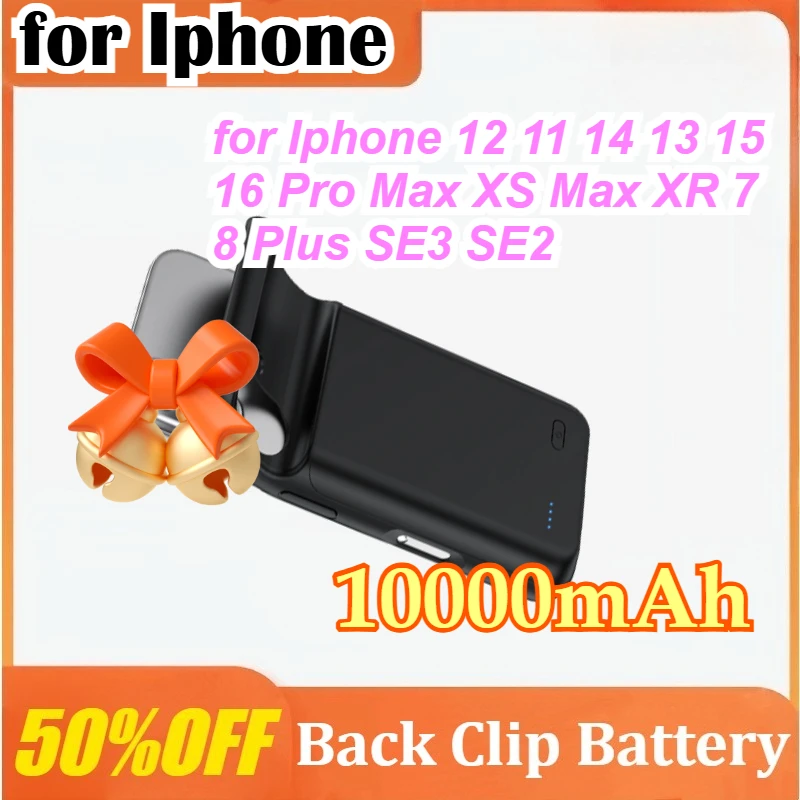 

10000mAh Battery Case for Iphone 12 11 14 13 15 16 Pro Max Mini Power Bank Charger Cover for IPhone XS Max XR 7 8 Plus SE3 SE2