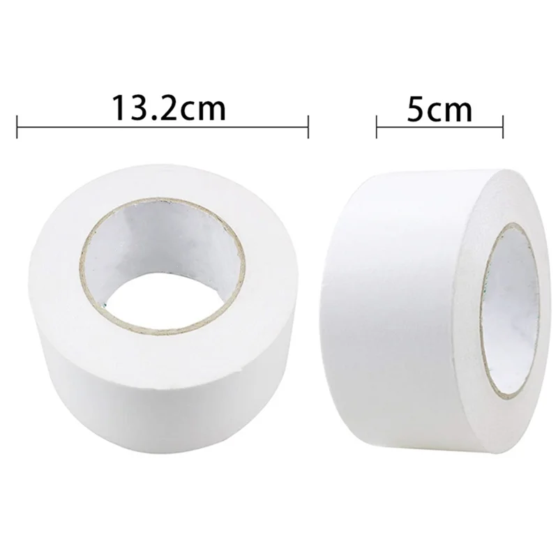 AEB0-مناسبة للجولف عالية اللزوجة قبضة بيضاء الغراء جولف الحديد قبضة لاصق على الوجهين 18 مم × 50 م