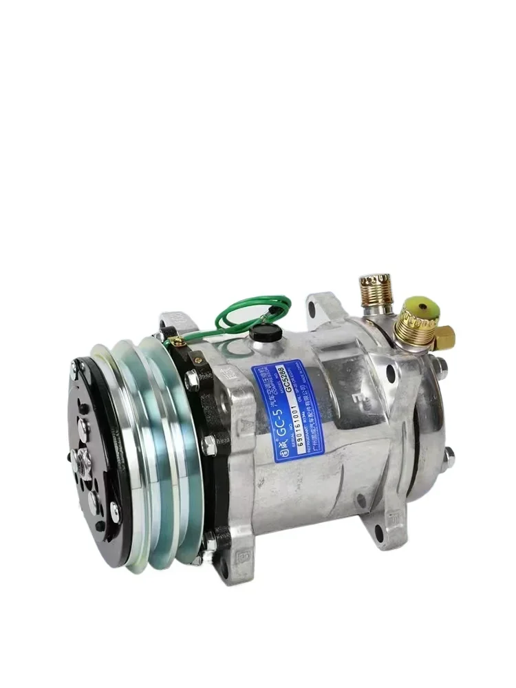 Automobile air conditioner 508 compressor 12v agricultural vehicle excavator truck 5H14 cold air pump modified general 24v