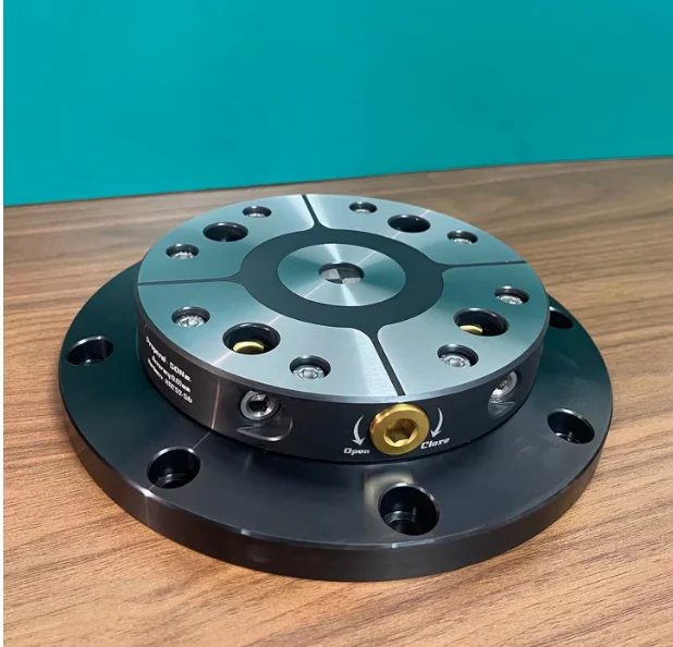 4-5 Axis CNC Fixture Self-Centering Vise with Zero Point Quick Change L-Block Bridge Board