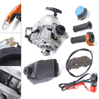 49cc 2 Stroke Pull Start Engine Motor For Mini Pocket Quad Dirt Bike ATV Go Kart Pull Start Engine Motor Kit