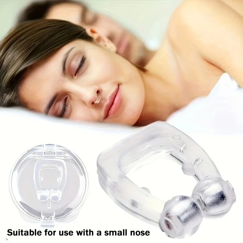 Anti Snoring Device Silicone Nose Clip Magnetic Sleep Tray Sleeping Aid Improve Sleeping Easy Breathe Apnea Guard Night Devices