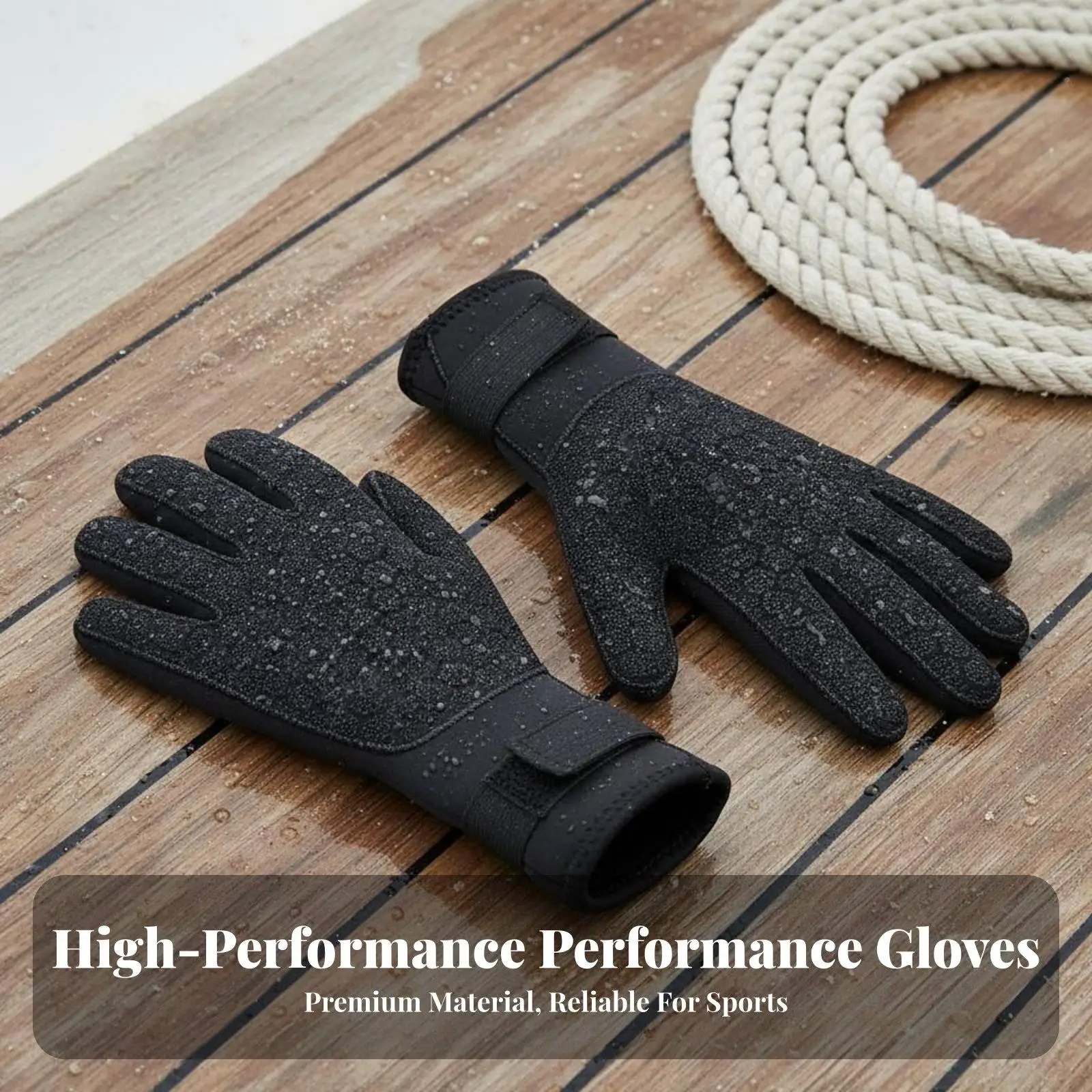 3mm Neoprene Sunscreen Diving Gloves Anti Slip Palm for Scuba Snorkeling Kayak Fishing Water Sports Gear