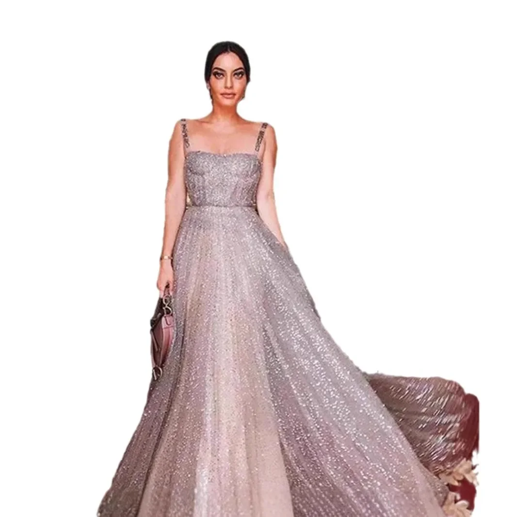 Moroder 2025 Robe sexy à bretelles sans manches avec jupe trapèze, nouveau style