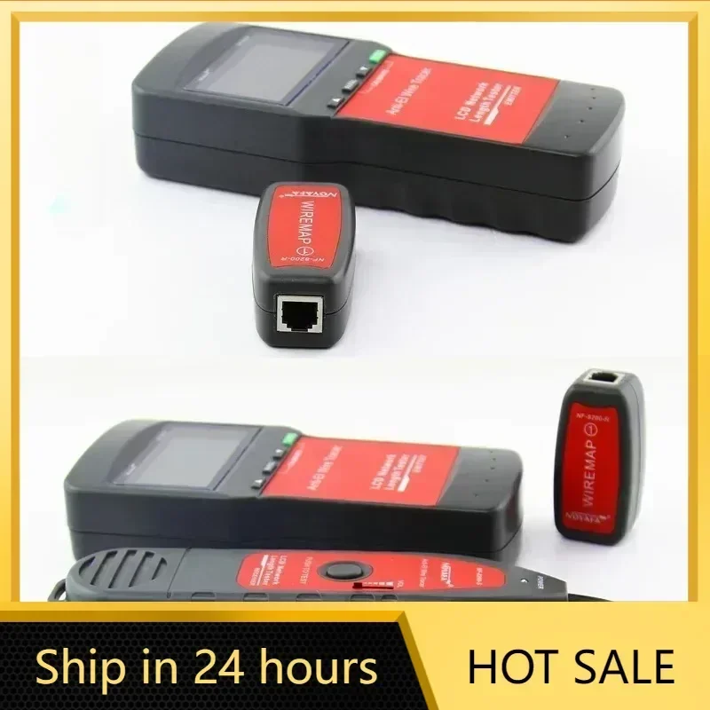 Factory NF-8200 cable tester RJ45 CAT5 CAT6 Wire tracker Locator LCD Screen Measure Cable Length