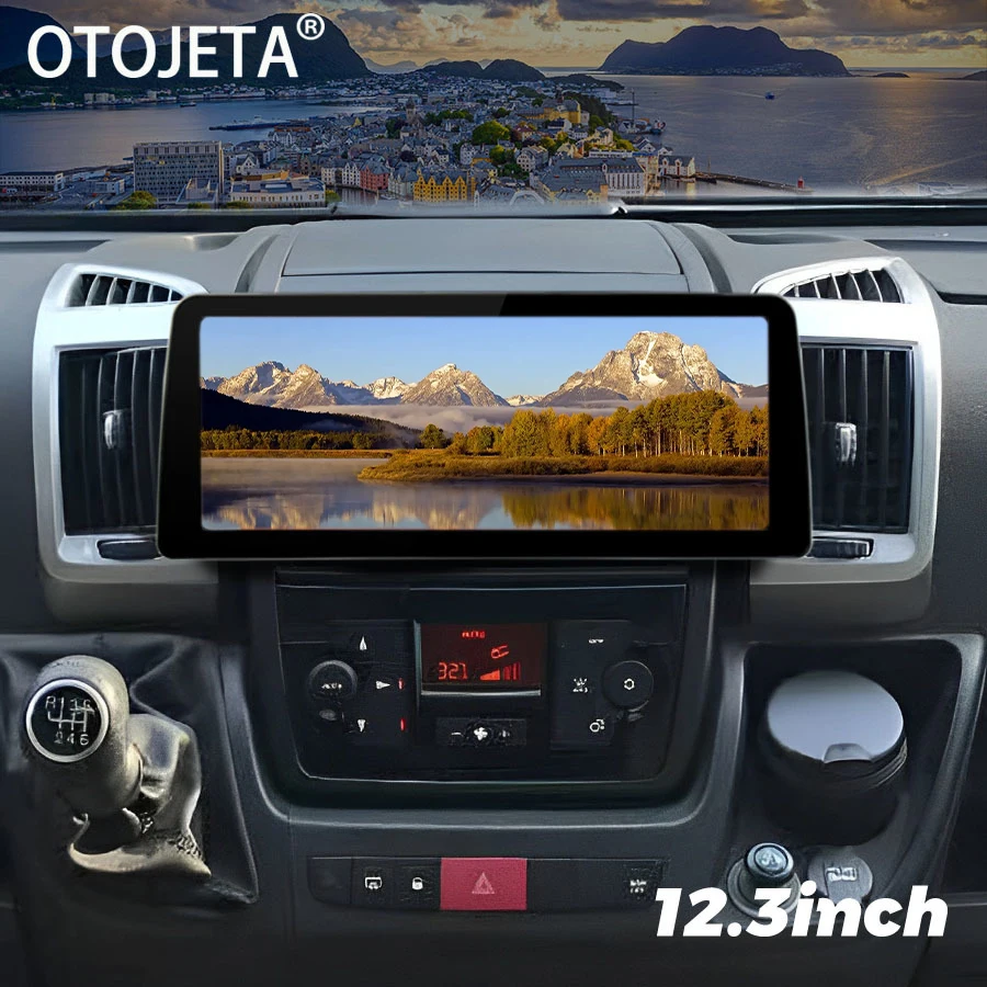 12.3inch Android 14 Screen For FIAT Ducato 2006-2017 GPS Car Radio Multimedia Video Player Carplay Stereo Navigation Head Unit