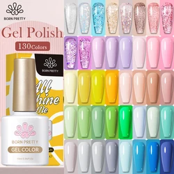 BORN PRETTY 130 colores Esmalte de uñas en gel 10ml Serie de colores caramelo Vernis lentejuelas brillantes semipermanentes Soak Off Gel UV LED
