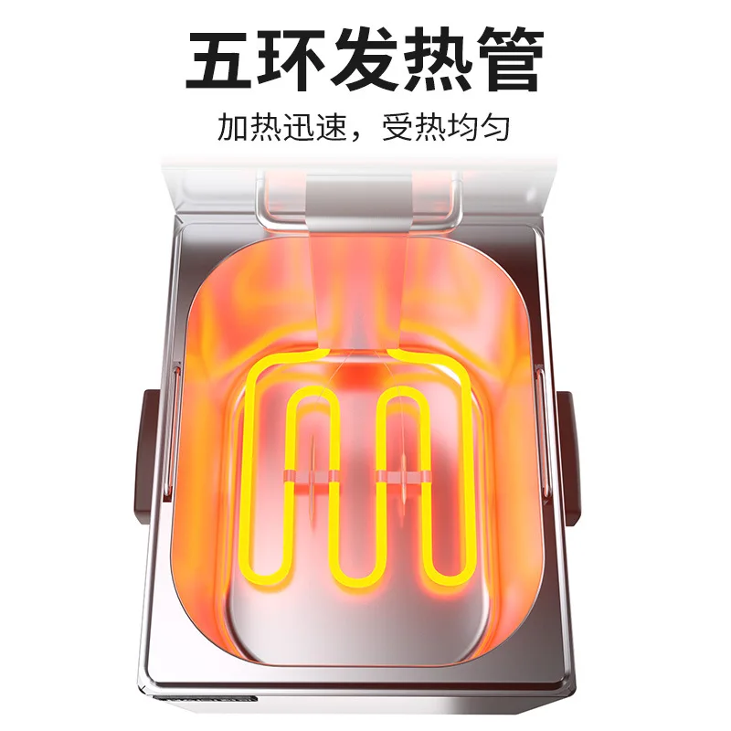 Churros Machine Snack Food Processing Equipment Commercial Desktop Fryer For Fried Chicken French Fries Dough Sticks - view 4