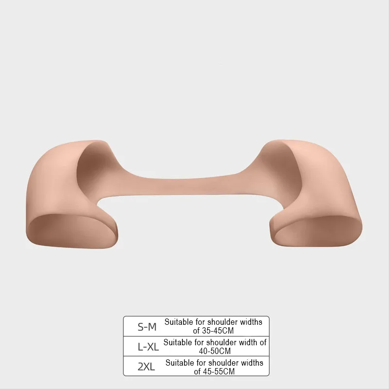 One Piece Invisible Breathable Silicone Shoulder Pad, Soft Anti-Slip, Shoulder Enhancer Wearable Shoulder Widening Pad Woman Men