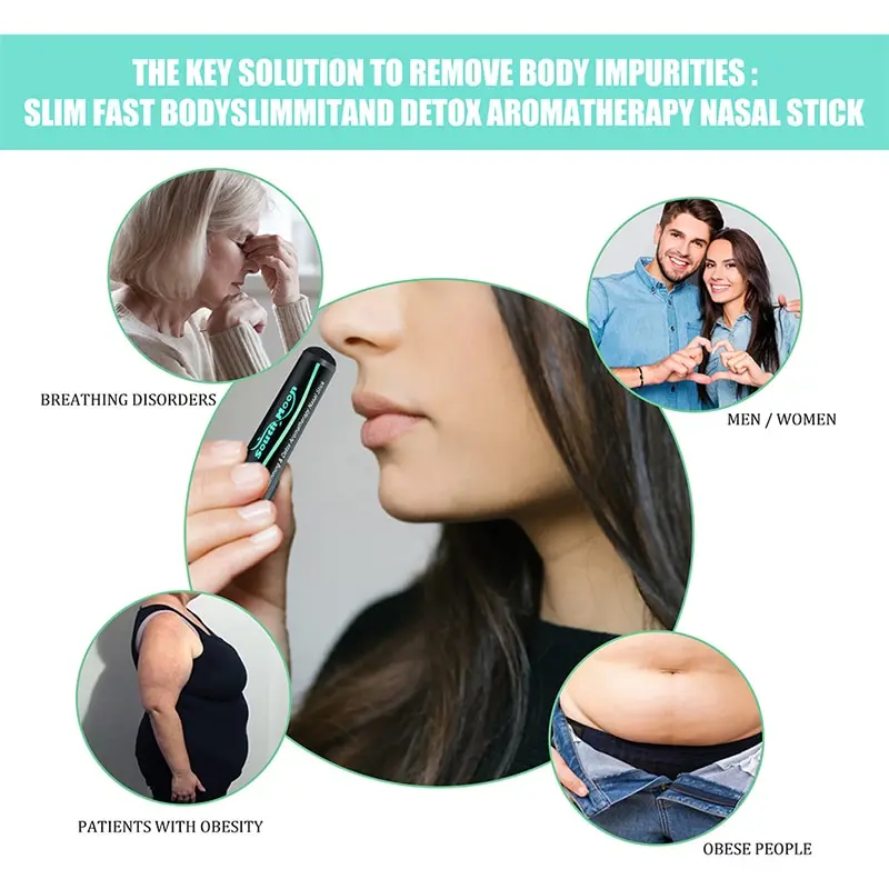 Slimming Nose Lose Weight Fast Nasal Stick Breathe Nasal Inhaler Body Slimming Detox Breathe-Stick Produto De Beleza Para Mulher